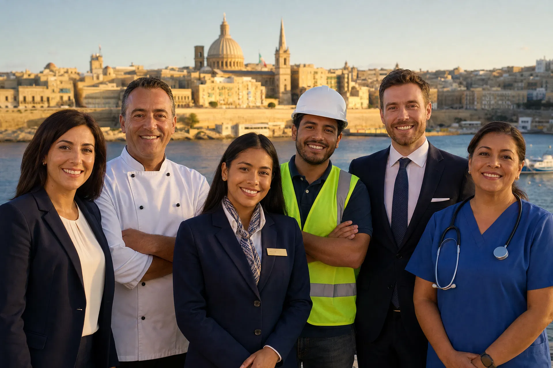 Professionals working in Malta